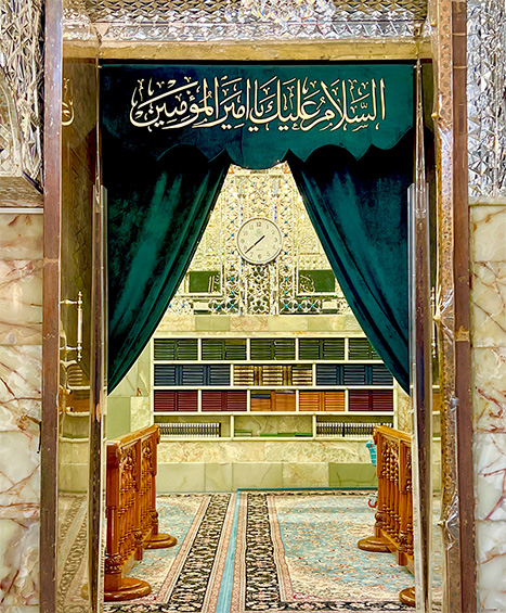 تصویری از درب حرم امیرالمومنین علیه السلام